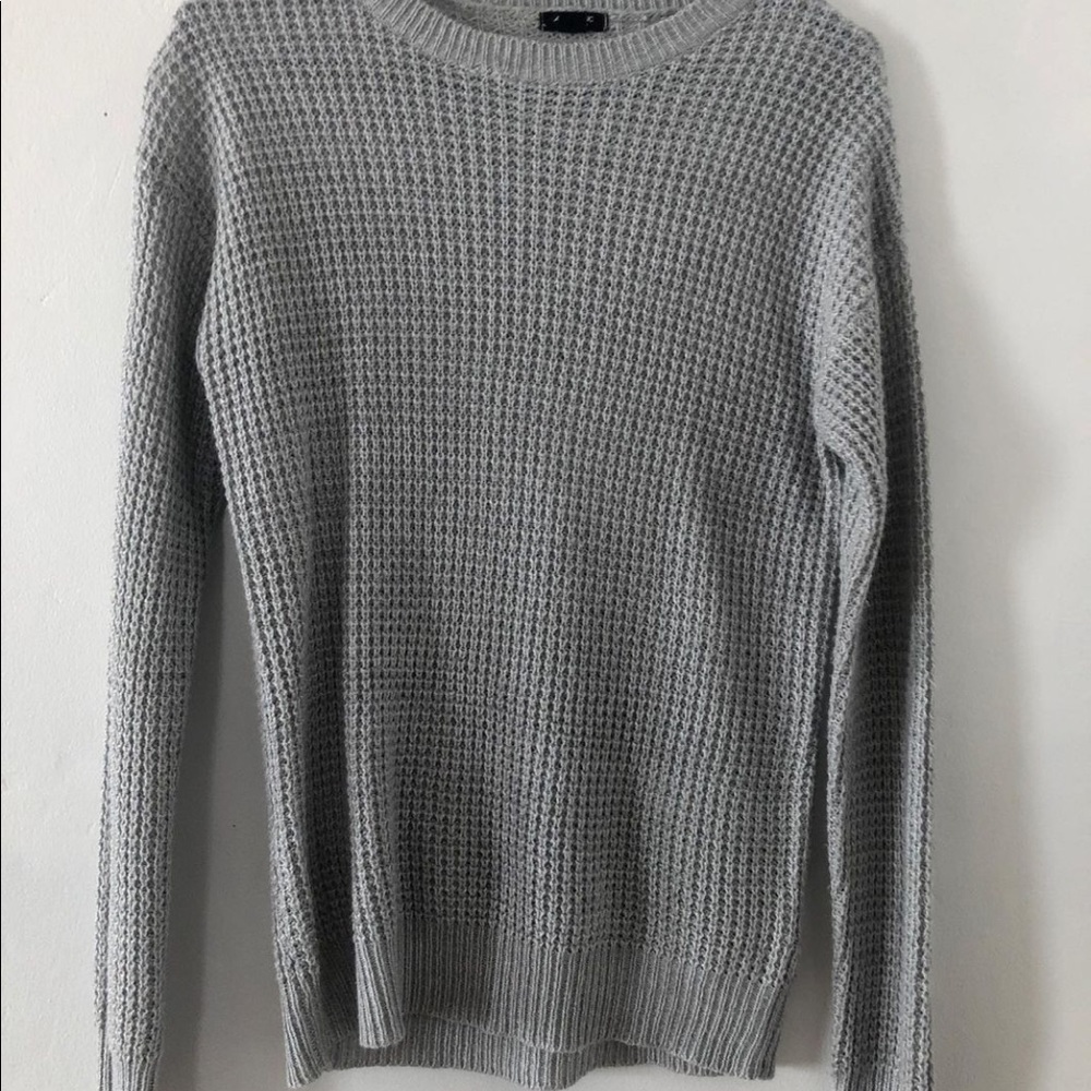 basic gray sweater